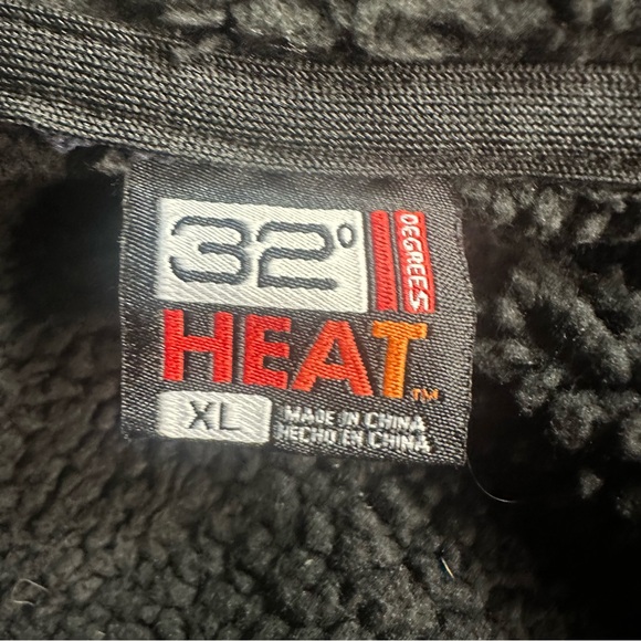 32 Degrees Men's Dark Blue Sherpa-Lined Full Zip-Up Hoodie Jacket XL - Picture 3 of 11